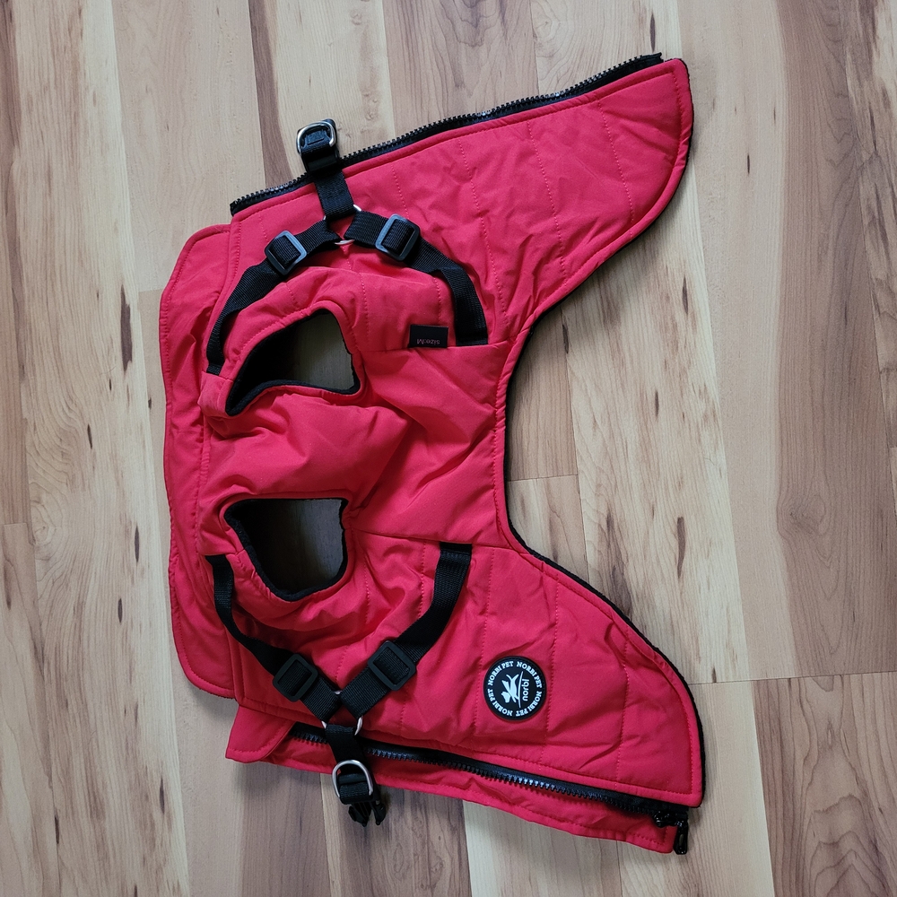 Norbi Dog Winter Jacket with Built-in Harness - Adjustable Warm Coats In Size  M - Picture 7 of 8